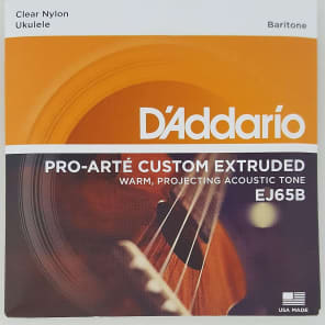 D'Addario EJ65B Pro-Arté Custom Extruded Nylon Ukulele Strings Baritone