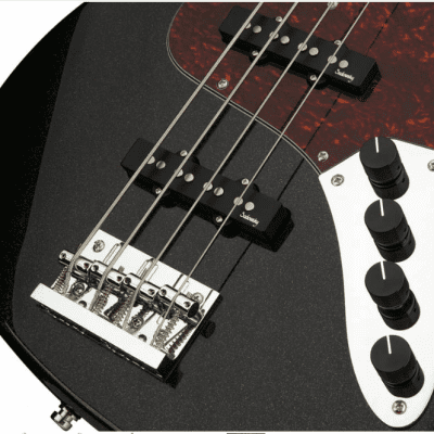 Sadowsky MetroExpress 21-Fret Vintage J/J Bass Solid Black High Polish image 4