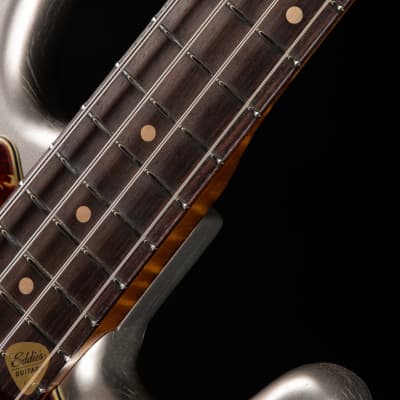 Fender Custom Shop 1964 Precision Bass Heavy Relic P/J - Inca Silver image 9