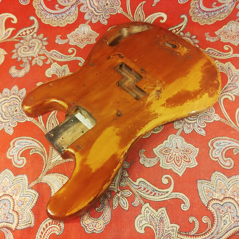 VINTAGE 1971 FENDER PRECISION BASS BODY MOCHA REFINISH Reverb