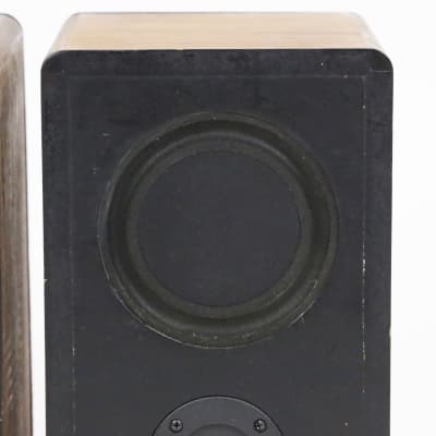 1988 ESS AMT 620 Walnut Bookshelf Small Vintage Audiophile Home Pro Audio Monitors Pair of Speakers 1 Blown Speaker As-Is For Repair image 13
