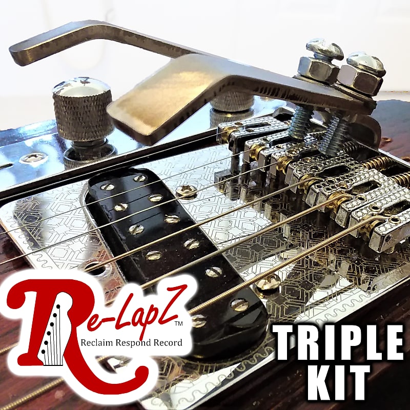 Re LapZ B Bender Kit Triple No Drilling After Market String Bender for Lap Steel Top Load Electric Guitars