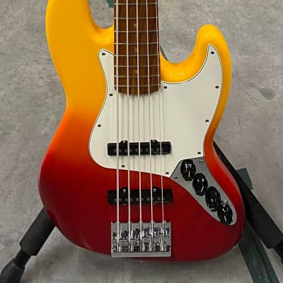 2021 Fender  Player Plus Jazz Bass V - Tequila Sunrise - Includes Fender Gig Bag! image 1