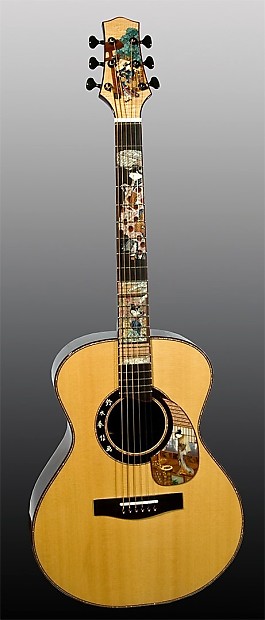 Harvey Leach - The Geisha Inlay Art Guitar (pairs with The Samurai - also listed) image 1