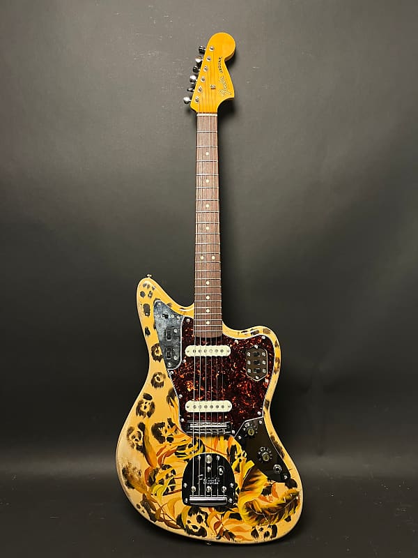 Immagine New Guardian Hand Painted Guitars "Jaguar" Electric Guitar Fender Neck, Parts, w/HSC - 1