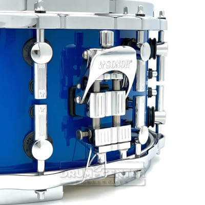 Sonor SQ2 Medium Maple Snare Drum 14x7 Gentian Blue image 2