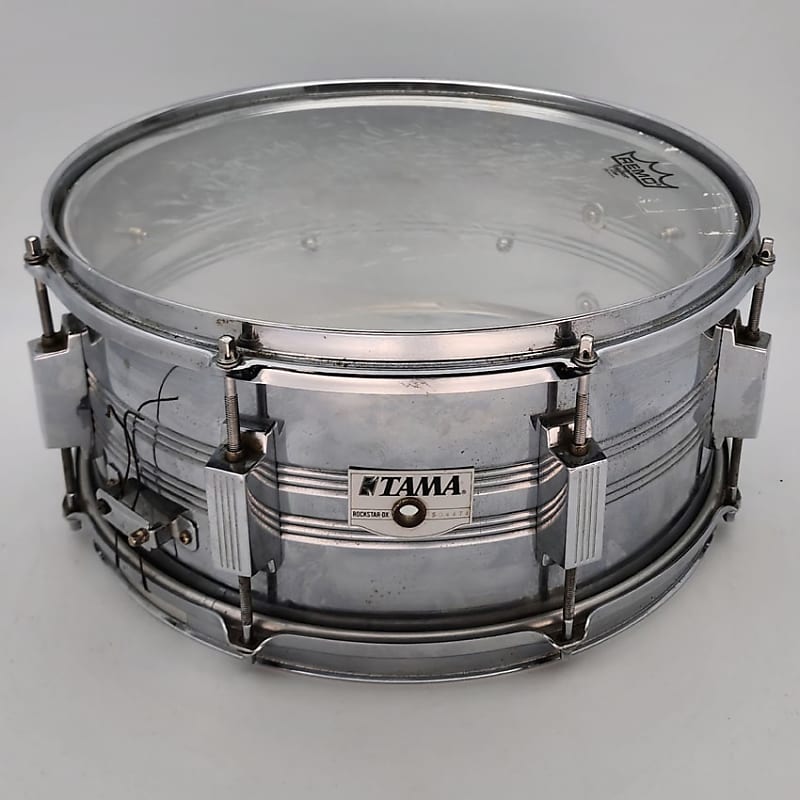 Used Tama Rockstar Steel Snare Drum 14x6.5 - Fair
