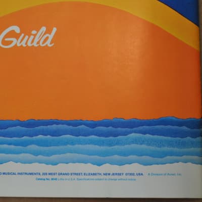 Guild  flat-top and classic guitars vintage catalog booklet brochure. 1976? image 11