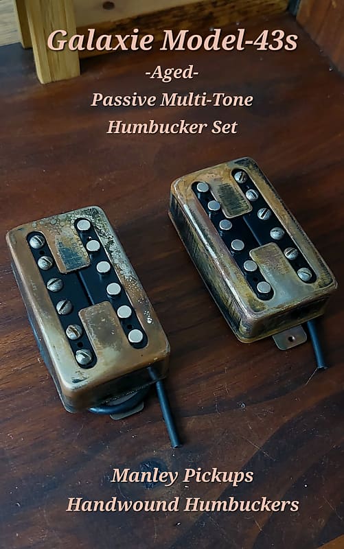 Handwound Humbuckers Pickup Set Alnico/C8 Overwound Aged | Reverb