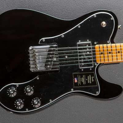 Fender American Vintage II 1977 Telecaster Custom - Black w/Maple for sale