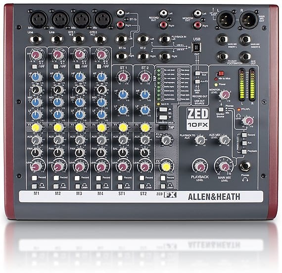 Allen & Heath ZED-10FX 10-Channel USB Audio Mixer with On-Board Effects image 1