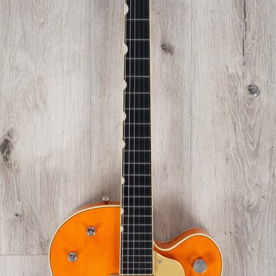 Gretsch G6120T-59 Vintage Select '59 Chet Atkins Guitar, Vintage Orange Stain image 4