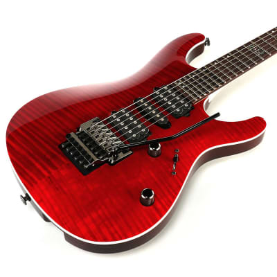 Ibanez KIKO100TRR Kiko Loureiro Signature Electric Guitar - Transparent Ruby Red image 4