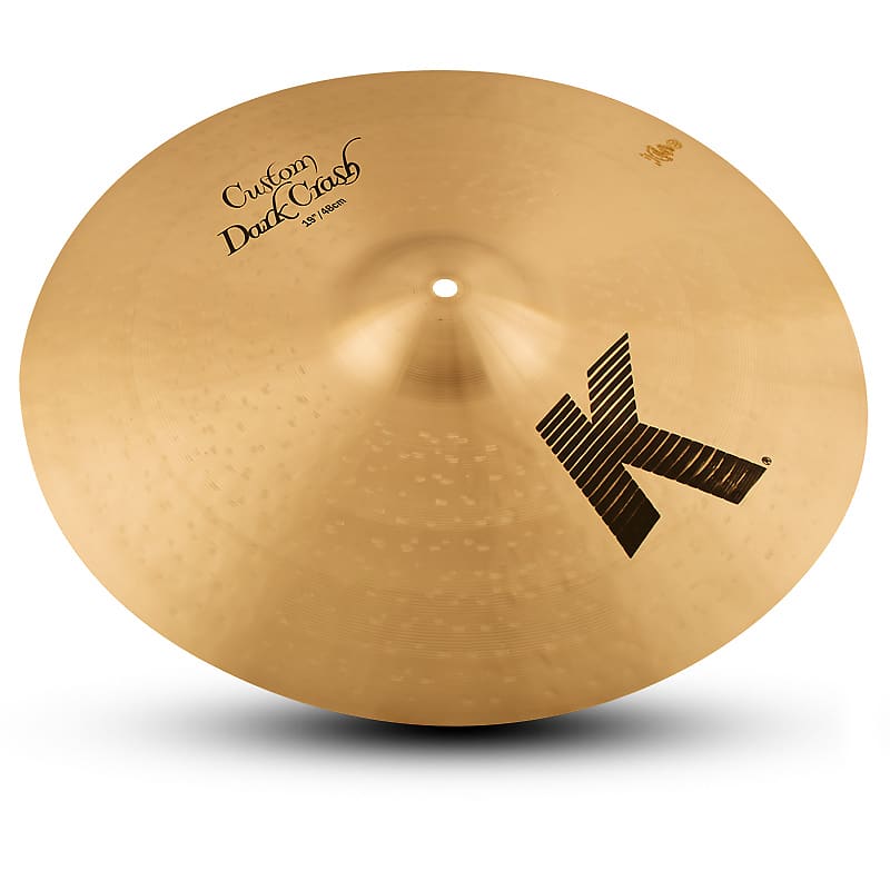 Zildjian K0978 19" K Custom Dark Crash Cymbal w/ Thin Weight - Traditional Finish image 1