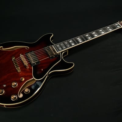 Ibanez AM153QADBS AM Artstar 6str Electric Guitar w/Case - Dark Brown Sunburst 454 image 3