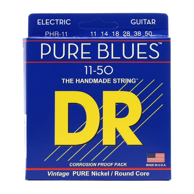 DR PHR-11 Pure Blues Heavy Electric Guitar Strings (11-50) image 1