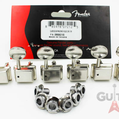 Genuine Fender Classic Gear 2-PIN MOUNT Strat/Tele Machine Head Tuning Keys image 1