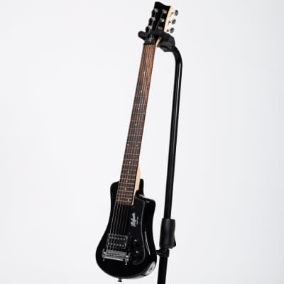 Hofner Shorty Travel Electric Guitar - Black image 5