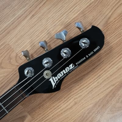 1985 Ibanez Roadstar II Bass Series Electric Bass in Gloss Black w/ Original Hard Case (Very Good) *Free Shipping* image 10
