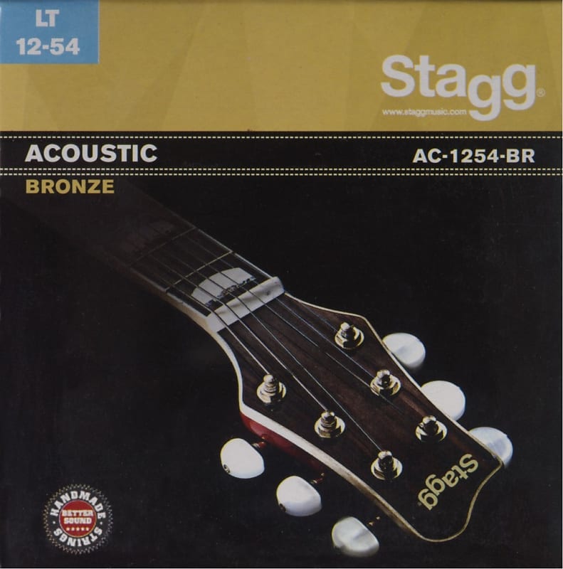 Stagg Light AC-1254-BR Bronze Strings for Acoustic Guitar image 1