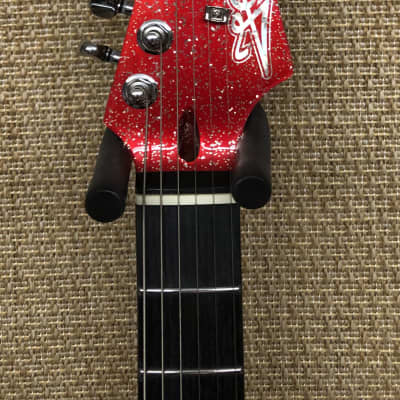Jet Guitars JET JS-500 S-Style, NAMM Guitar, Roasted Maple Neck, Basswood, 2x Humbuckers, Red Sparkle image 2