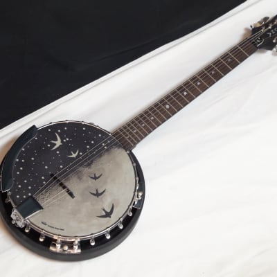 LUNA Moonbird Bluegrass RESONATOR 6-string electric BANJITAR Banjo GUITAR new for sale