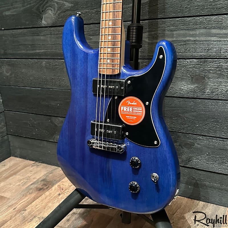 No017❤️squier Oil finish SonicBlue トラ杢ネック