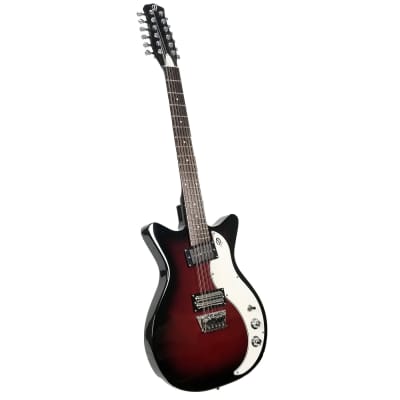 Danelectro 59X12 12-String Electric Guitar Red Burst image 3