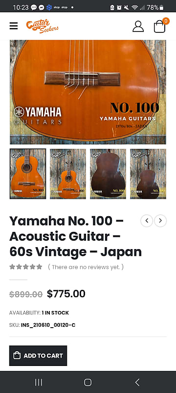 60s Yamaha Nippon Gakki No 100 | Reverb