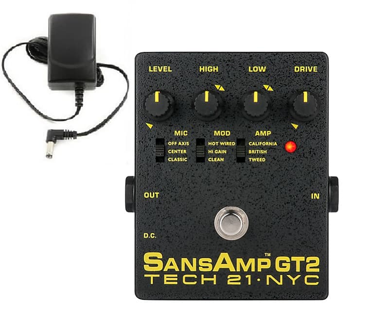 Tech 21 NYC Sansamp GT2 Preamp Stomp Box Record Direct 100% Analog Circuitry ( POWER SUPPLY ) image 1