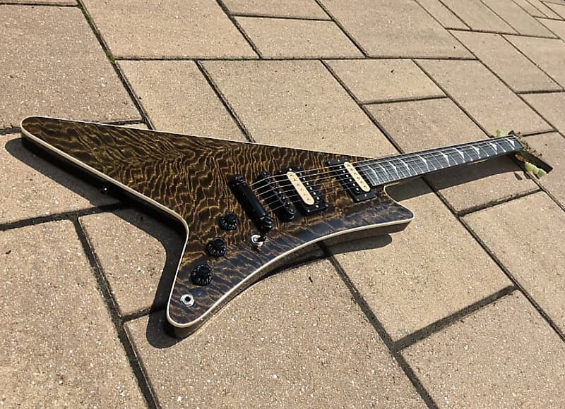 🔥FLASH SALE! Moderne' (Snake) Custom Guitar gig used/relic'd Built by Black Diamond US image 1