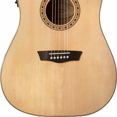 Washburn WD7SCE Harvest Series Dreadnought Cutaway Spruce Top 6-String Acoustic-Electric Guitar image 3