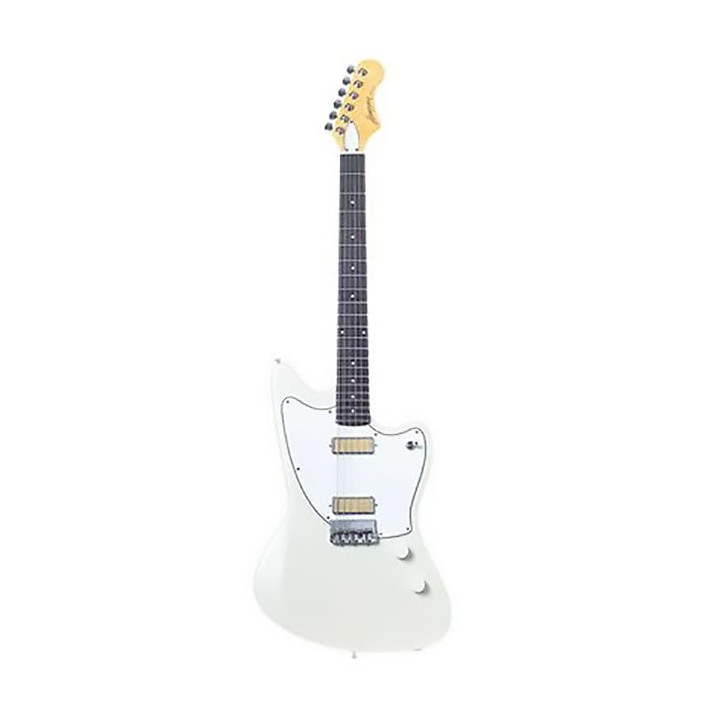 Harmony Silhouette Guitar w/ MONO Bag, Rosewood Fretboard, Nitro Finish Pearl White image 1