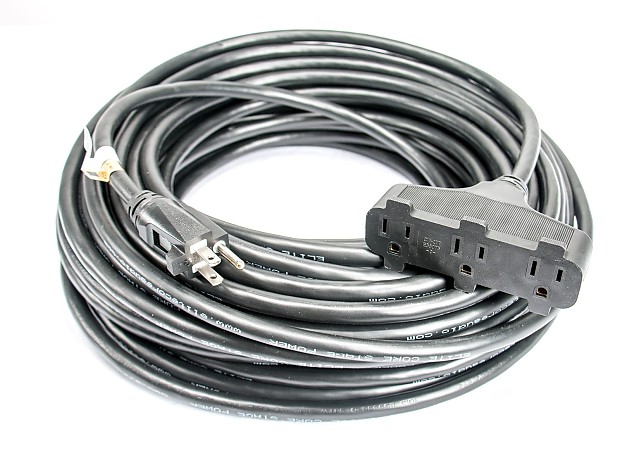 Elite Core Audio SPTT-12-100 Stage Power Triple Tap 12 AWG Power Cable - 100' image 1