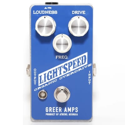 New Greer Amps Lightspeed Organic Overdrive Guitar Effects Pedal