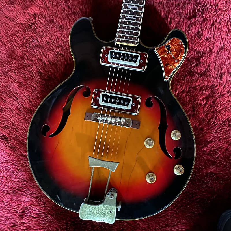 c.1960s Aria Diamond/Matsumoku 1202T MIJ Vintage Hollow Body