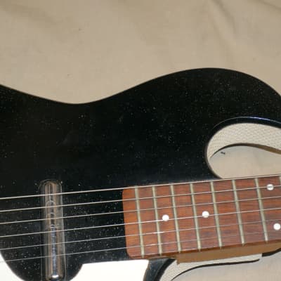 Silvertone ( Danelectro ) Model 1448 Guitar Sparkle Black image 4