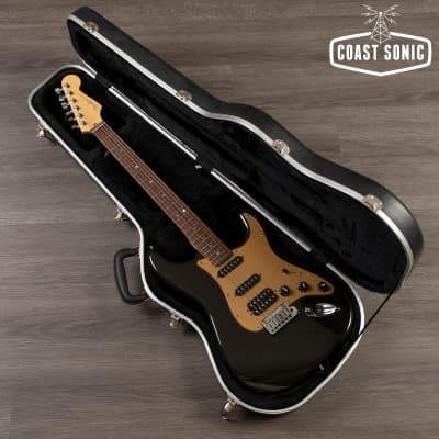 2005 Fender American Deluxe HSS Stratocaster Montego Black Metallic image 14