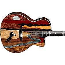 Luna Vista Stallion Tropical Wood Acoustic-electric Guitar - Gloss Natural, Help Support Small Business & Buy It Here ! image 1