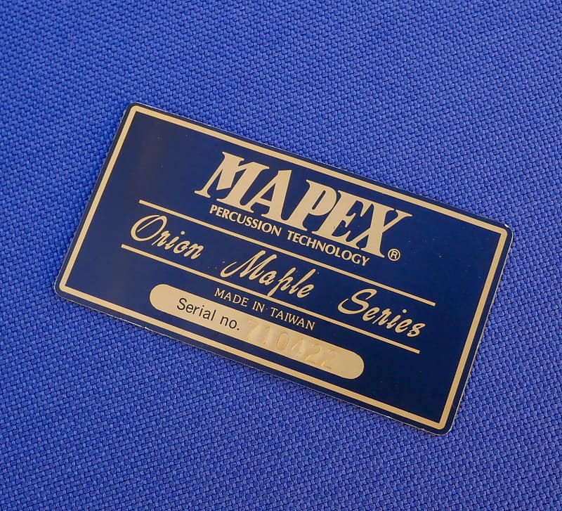 Mapex Orion Maple Series Badge Factory Original Excellent RARE image 1