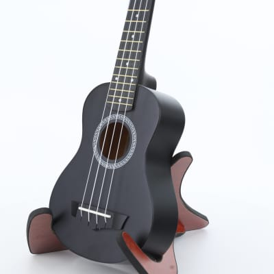 Soprano ukulele with Arrow PB10 BK Soprano Black *SET* accessory kit. image 2