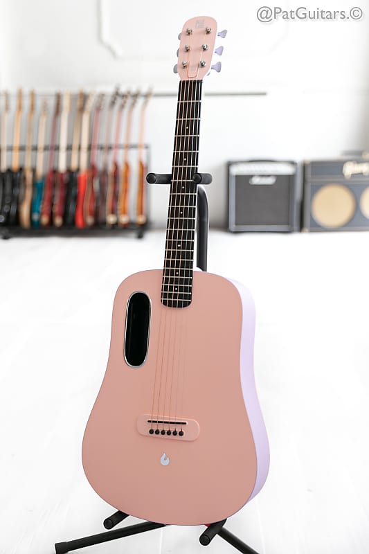 2022 Blue Lava Touch in Coral Pink Acoustic Guitar. image 1