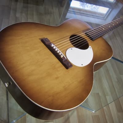 Airline Acoustic Guitar Concert Sized by Kay of Chicago for Montgomery Wards Circa-1960s Sunburst image 9