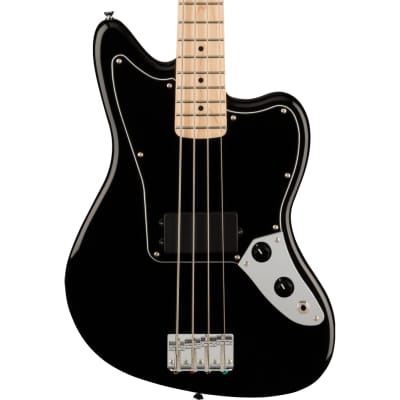 Fender Squier Affinity Jaguar Bass H - Black w/ Maple Fingerboard image 1