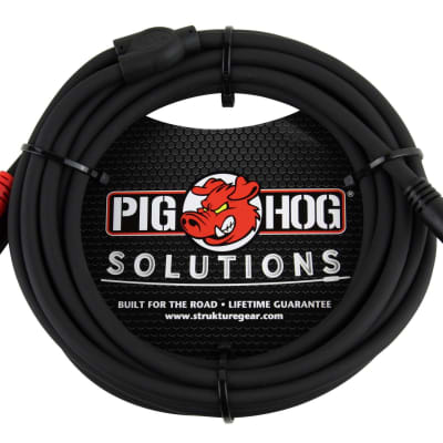Pig Hog Solutions Stereo Breakout Cable, 3.5mm to Dual RCA - 3-FEET image 2