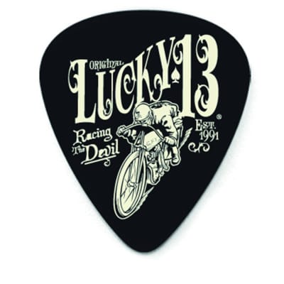 Dunlop L18R100 Lucky 13 Vintage Speed Tortex 1mm Guitar Picks (36-Pack)
