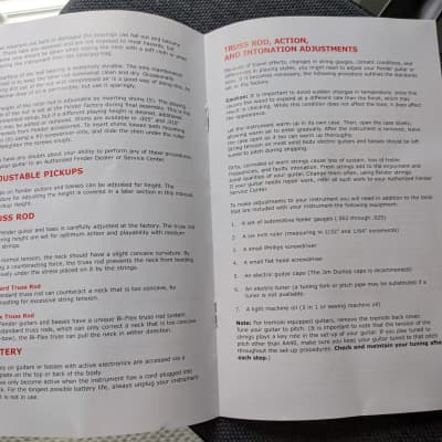 Fender Owners Manual For Guitars and Basses image 3
