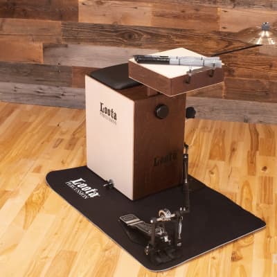Loota Performer Drum Kit Bundle, Cocoa Bean, With Right Foot Pedal image 2