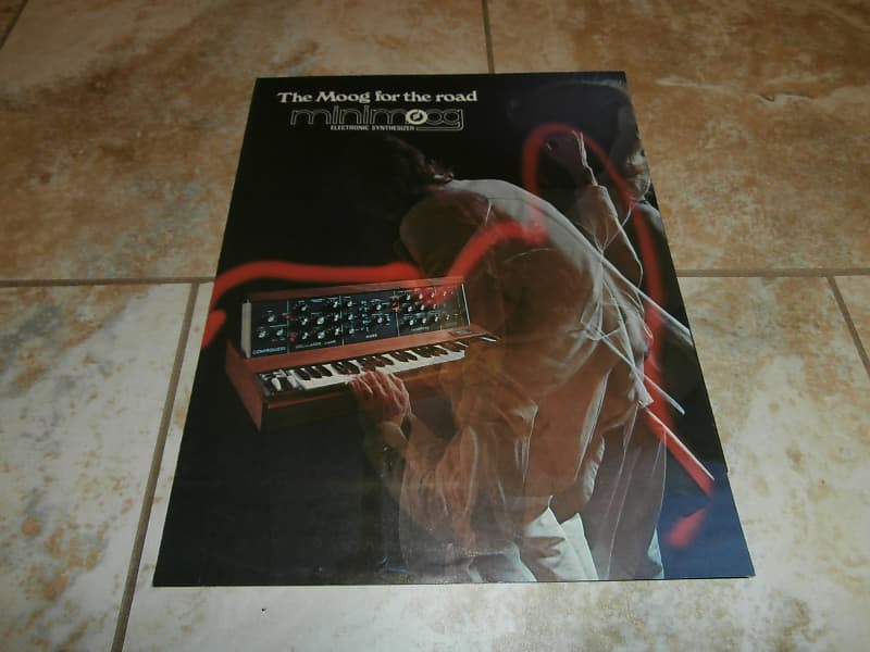 Vintage 1974 Moog Minimoog Synthesizer Fold Out Catalog, Promotional Flyer! image 1