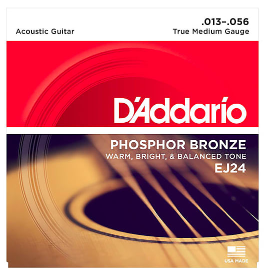 D'Addario EJ17 Phosphor Bronze Acoustic Guitar Strings - .013-.056 Medium image 1